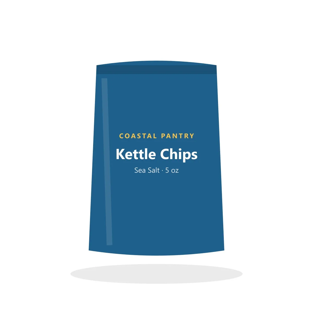Coastal Pantry Coastal Pantry Sea Salt Kettle Chips 5 oz – UPC 208417300113